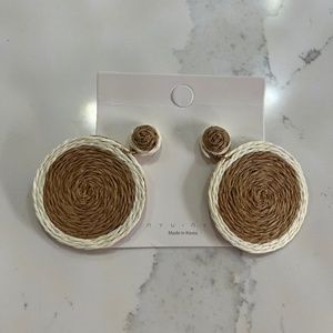 Handmade Rattan earrings by NYU NYU